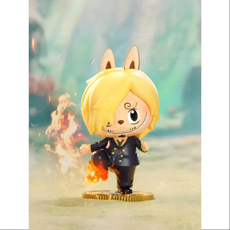 Labubu The Monsters X One Piece Anime Collectible Figure Set - Complete Series with Open Box Display | Perfect for Anime Fans, Home Decor & Gift Giving