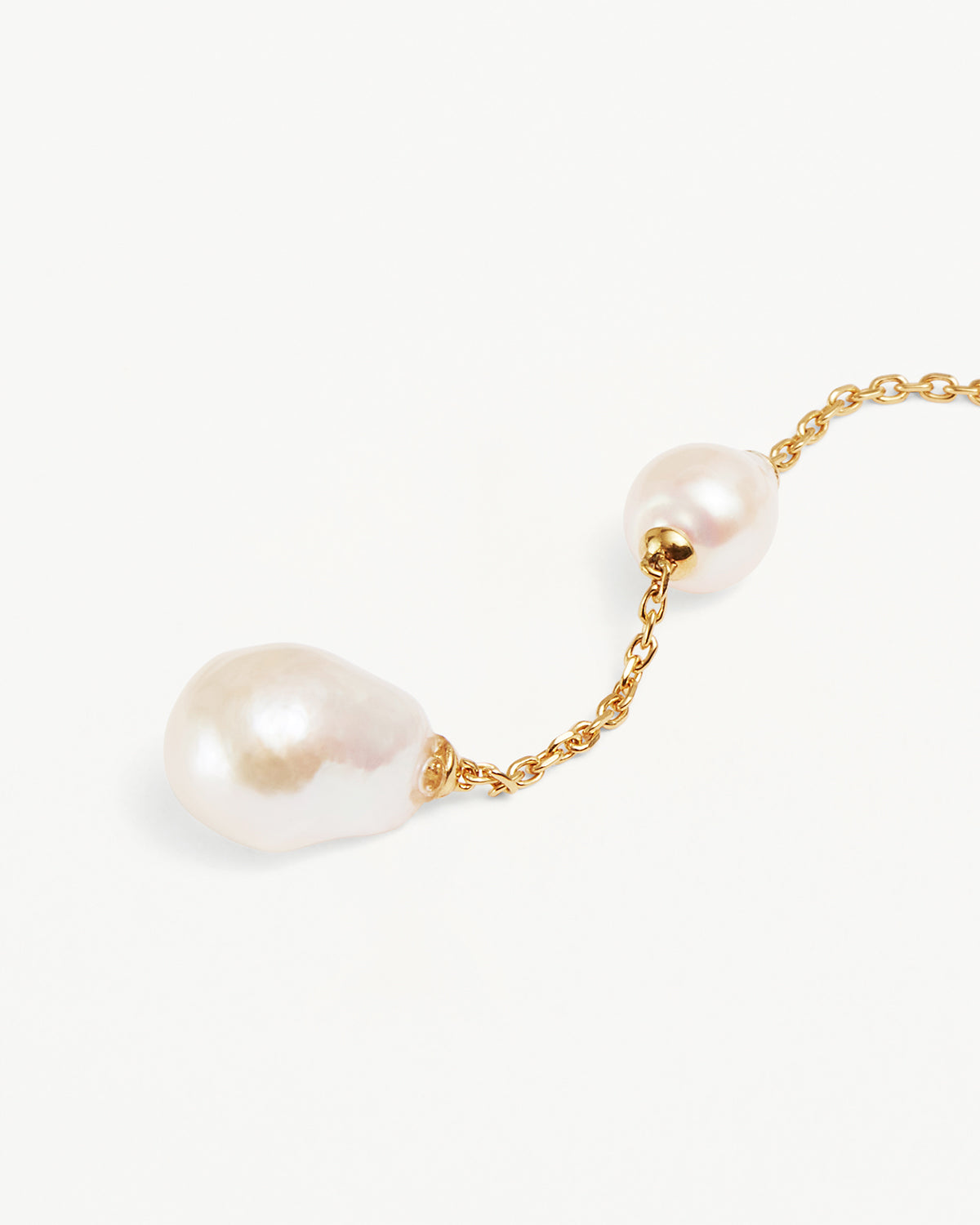 18K Gold Vermeil Forever Moments Pearl Chain Earrings for Women - Elegant Dangle Drop Earrings for Wedding, Anniversary & Special Occasions