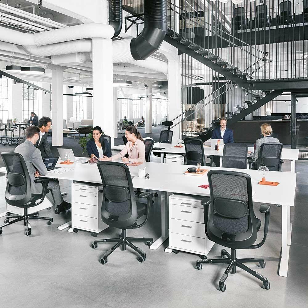 HÅG SoFi Mesh 7500 Ergonomic Office Chair with Adjustable Headrest & Lumbar Support - Breathable Black Mesh for Home & Office Workspaces
