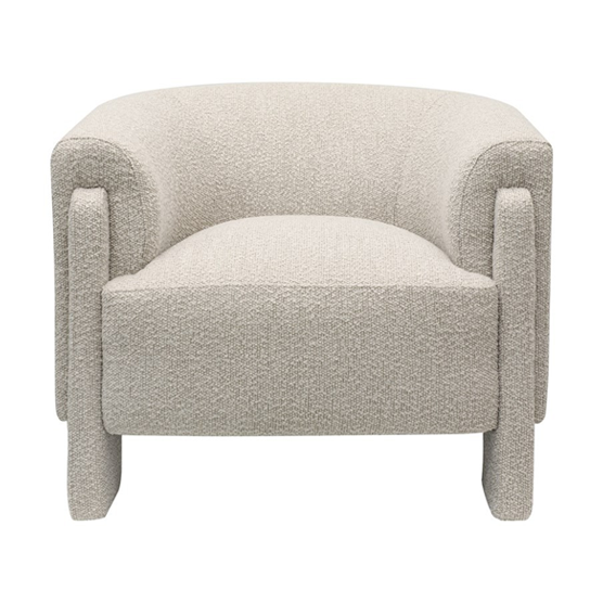 Stylish Carson Armchair in Taupe - Modern Upholstered Accent Chair for Living Room, Bedroom, or Office