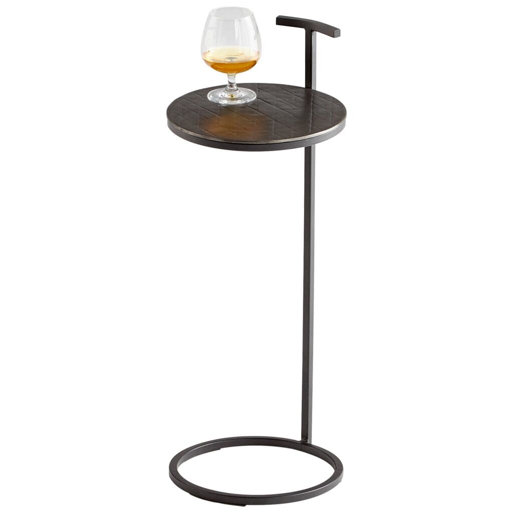 Cyan Design 10730 Audrey Side Table - Antique Brass & Black Finish - Perfect for Living Room, Bedroom, or Office Decor