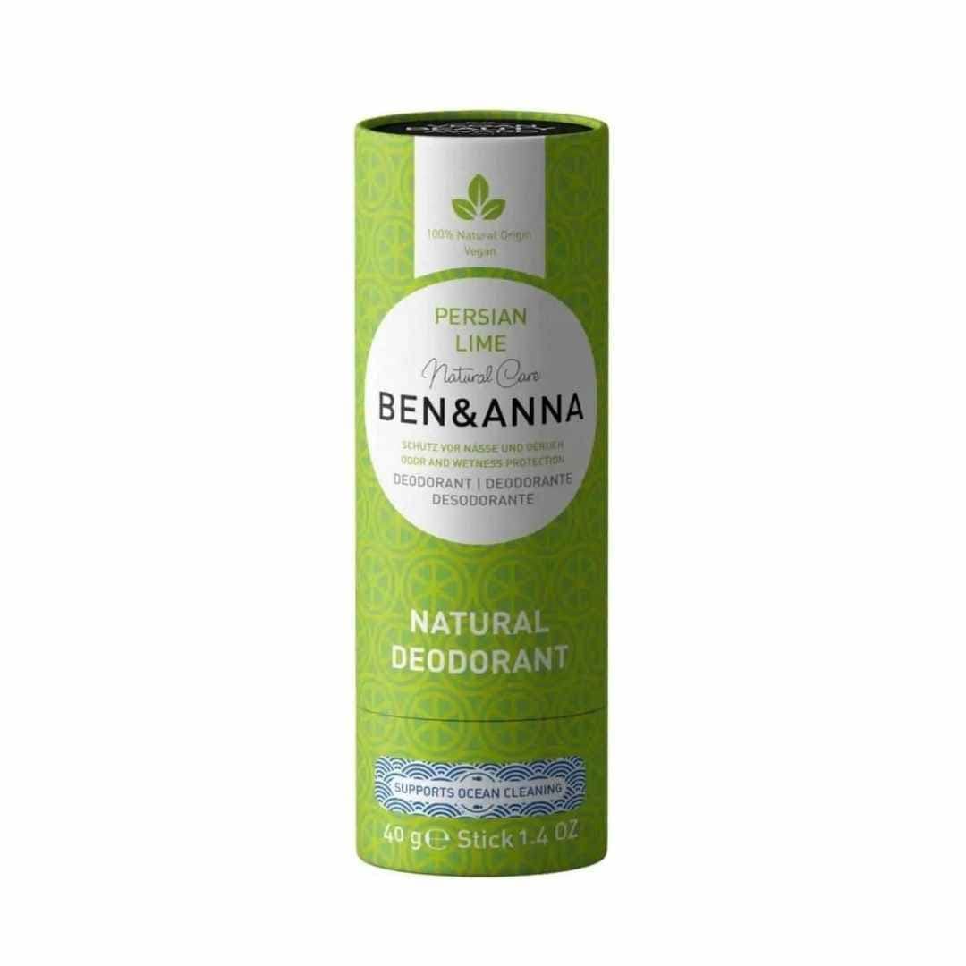 BEN & ANNA Natural Mint Deodorant Stick - Vegan, Aluminum-Free for Men & Women | Fresh All Day