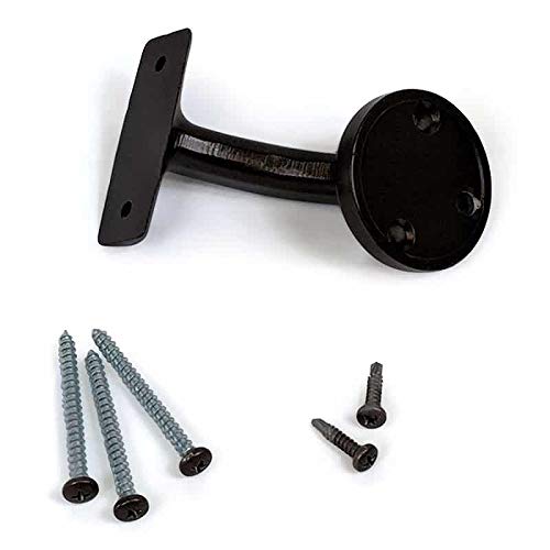 DHR 8 Foot Handrail Section with Mounting Hardware - Dark Copper Finish - Indoor & Outdoor Stair Railing - Made in USA - Easy Installation for Porch, Deck, and Staircase Safety (Perfect for Home, Commercial, and ADA Compliant Spaces)