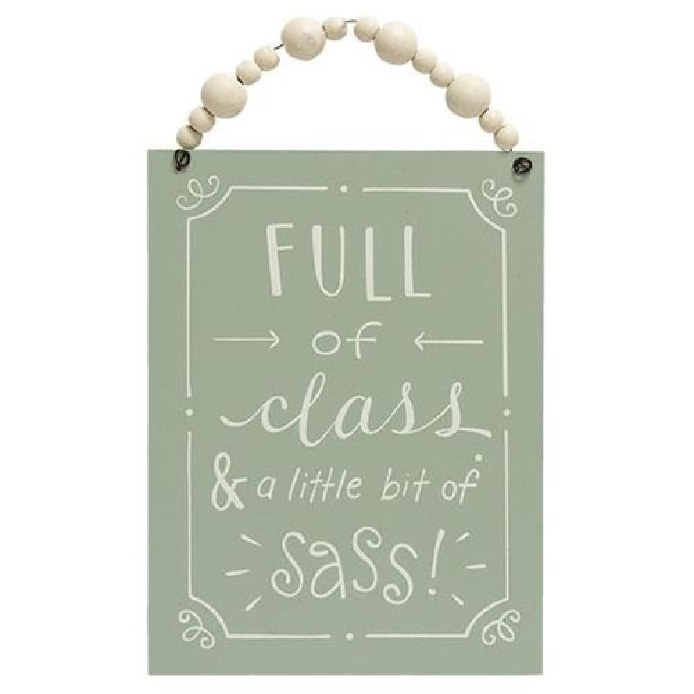 Elegant & Sassy Beaded Wall Sign - Perfect for Home Decor, Bedroom, Living Room & Office