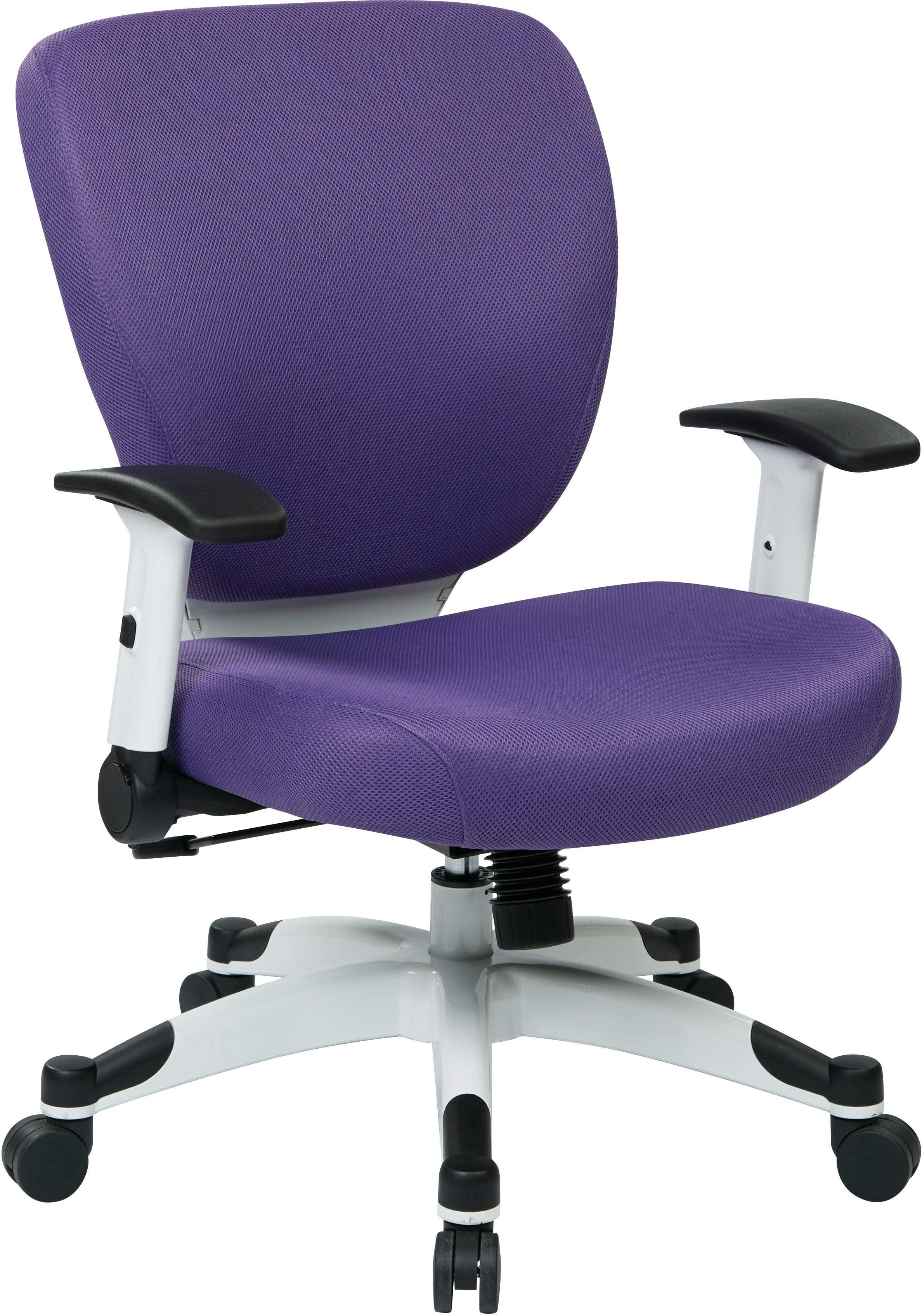 Office Star 5200W Fabric Mesh Office Chair with Fun Colors - Ergonomic Adjustable Swivel Task Chair for Home & Office Workspace
