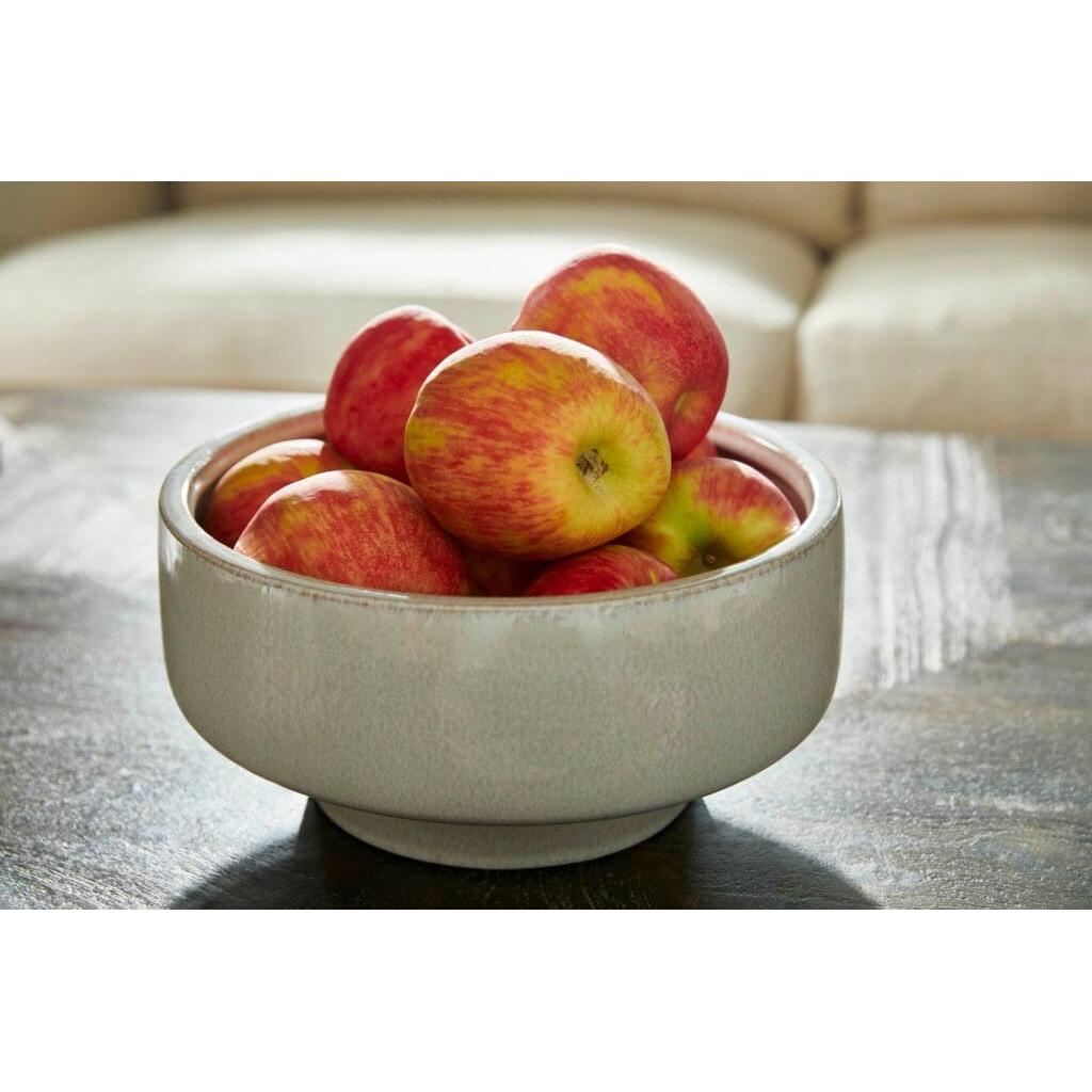 Cyan Design 11772 Elevated Bowl - Shellish Grey - Medium Size Decorative Serving Bowl for Dining Table, Kitchen Counter, or Party Buffet Display