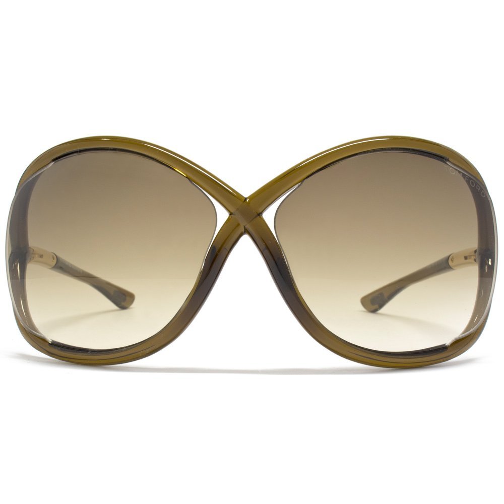 Tom Ford Whitney Sunglasses - Transparent Dark Brown/Rose Gold Frame with Brown Gradient Lenses | Luxury Designer Shades for Women & Men | Perfect for Outdoor, Beach, and Fashion Events