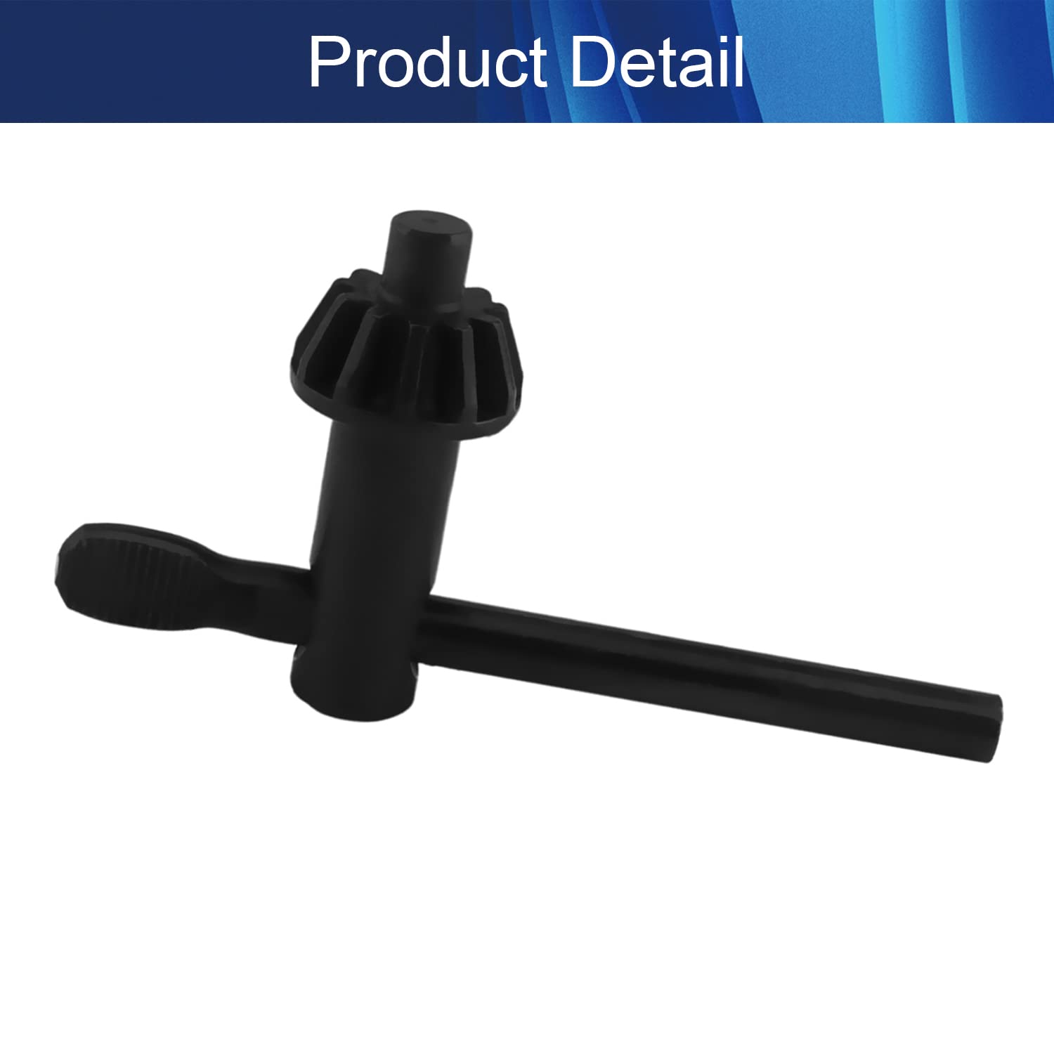 25mm Gear Diameter Replacement Drill Chuck Key - 11 Teeth 9mm Pilot Drill Chuck Wrench for 5-20mm Drill Chucks - Black (1 Piece) - Perfect for Power Tools & DIY Home Improvement Projects