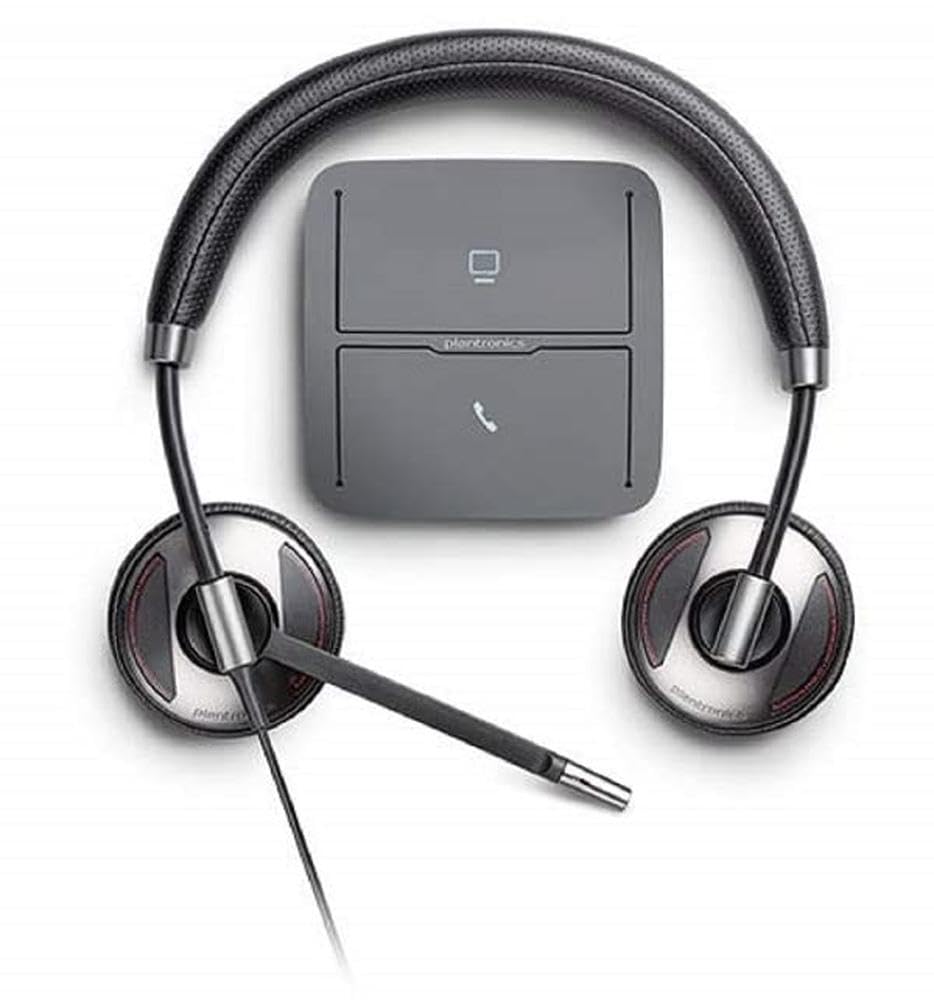 Plantronics 207414-03 Wireless Headset with Noise Cancelling Mic - Comfortable Over-Ear Headphones for Office, Call Center & Remote Work