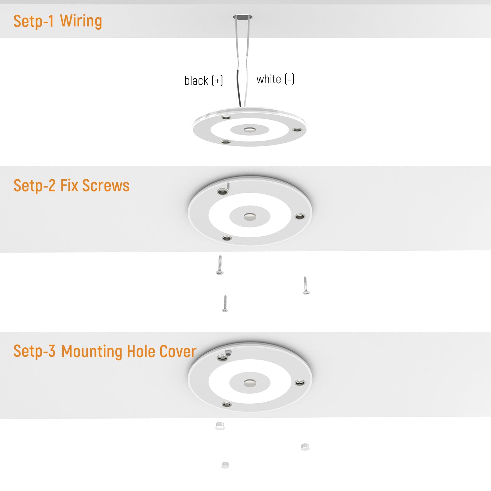 7.3 Inch 12V LED Dome Ceiling Light - 720LM Dimmable RV Boat Camper Van Interior Lighting with Blue Light & Touch Switch (Warm White) | Perfect for Motorhomes, Trucks, Caravans & Marine Applications