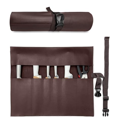 Knife Roll Brown