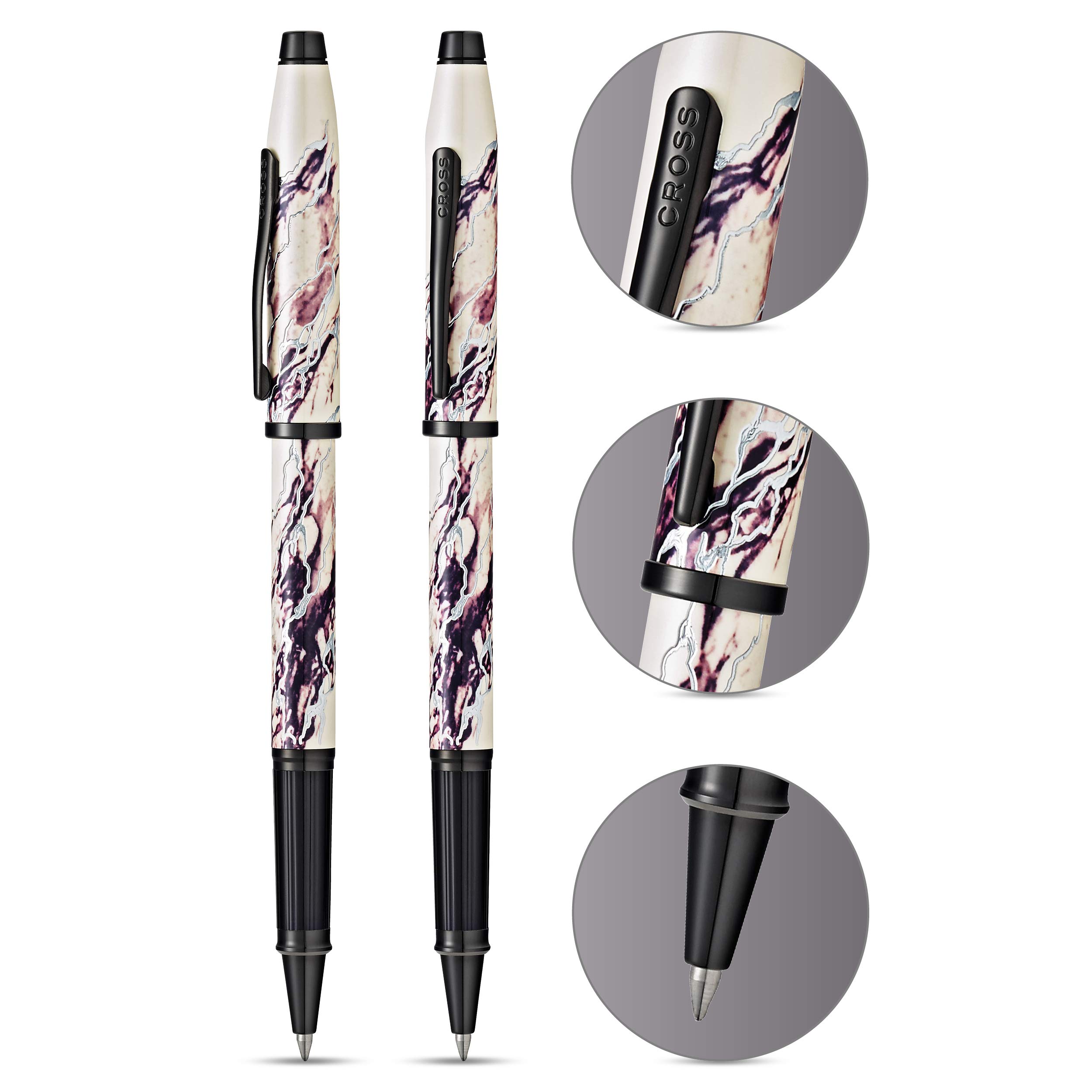 Cross Wanderlust Refillable Rollerball Pen with Black PVD Finish - Premium Gift Box Included for Gifts & Business - Perfect for Journaling, Note Taking & Professional Use
