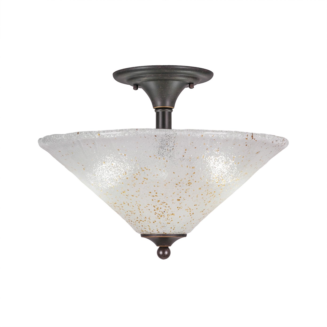 Toltec Lighting 121-DG-714 Semi-Flush Mount Ceiling Light Fixture - 16