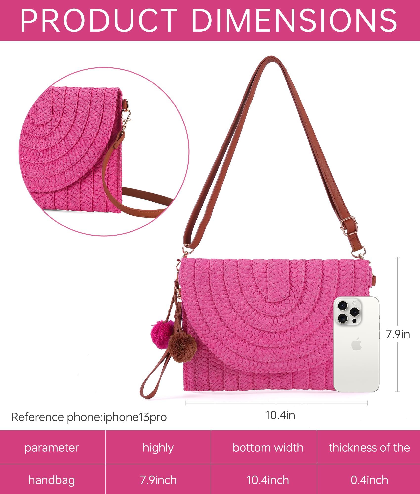 Gold Straw Mesh Beach Bag for Women - Travel & Cosmetic Purse for Outings