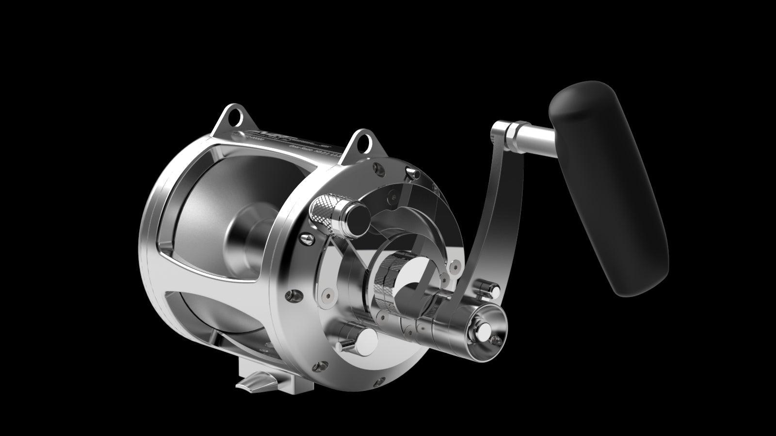Avet EXW 50/2 2-Speed Lever Drag Fishing Reel - Saltwater & Big Game Fishing Reel for Offshore Tuna, Marlin, and Swordfish