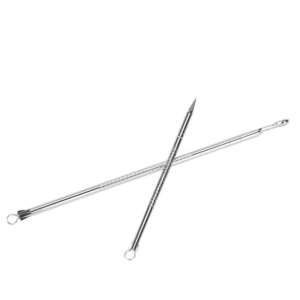 SWEETPEA Acne Extractor Kit - Professional Blackhead Tweezers & Pimple Popper Tool for Ingrown Hair & Facial Impurities Removal - Perfect for Home Skincare & Spa Treatments