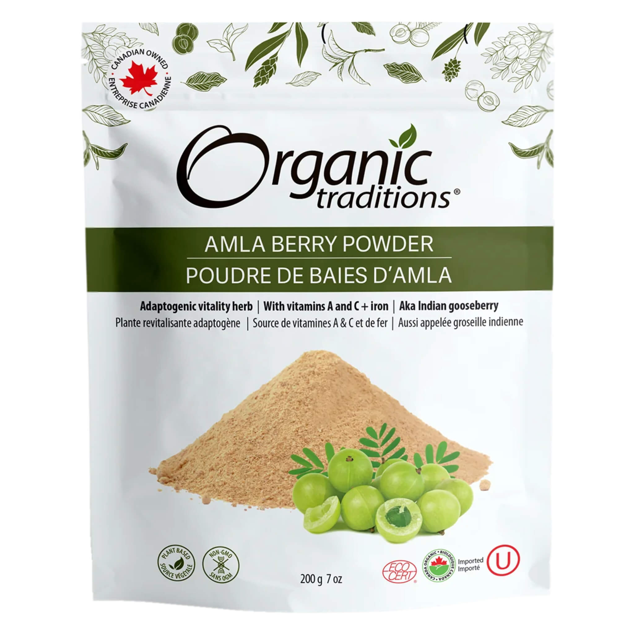 Organic Amla Berry Powder (Indian Gooseberry) - 100% Pure, Natural & Vegan - Rich in Vitamin C & Antioxidants - Perfect for Smoothies, Juices, Skincare & Haircare Routines