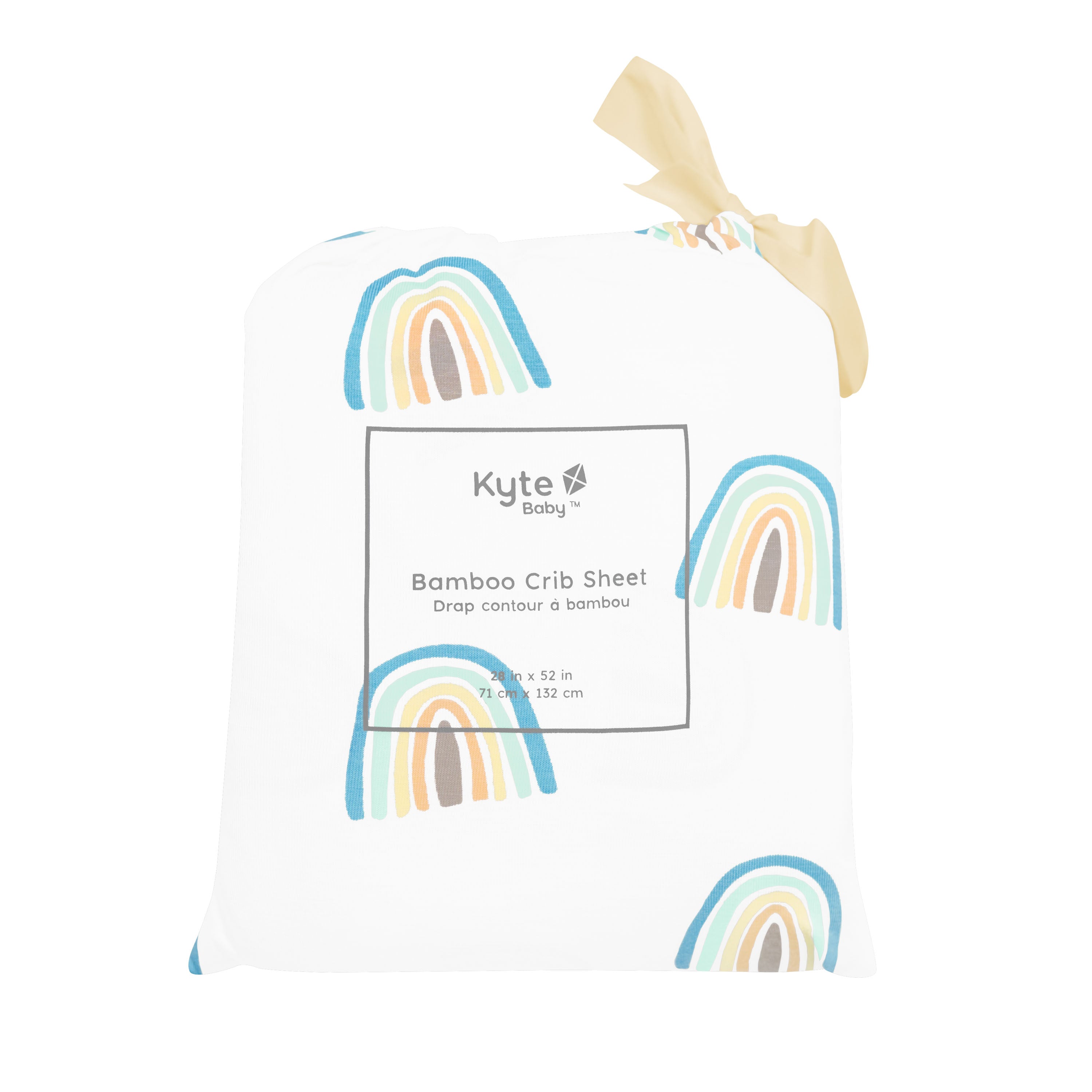 Makai Rainbow Crib Sheet - Soft, Breathable & Hypoallergenic Baby Crib Fitted Sheet for Nursery, Toddler & Infant Bed - Perfect for Daycare, Travel & Home Use