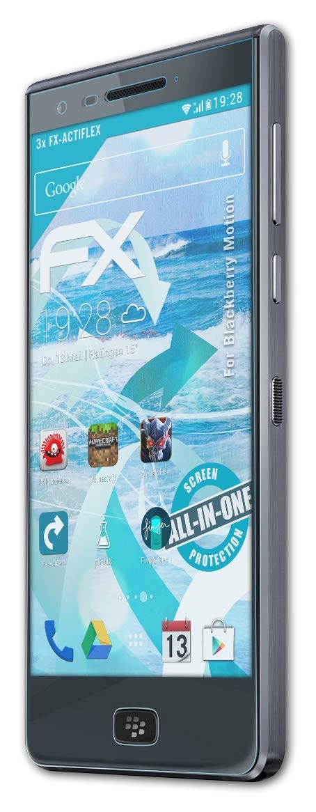 Blackberry Motion Screen Protector - Ultra Clear & Flexible FX Film (3-Pack) - Anti-Scratch & Bubble-Free Protection for Everyday Use