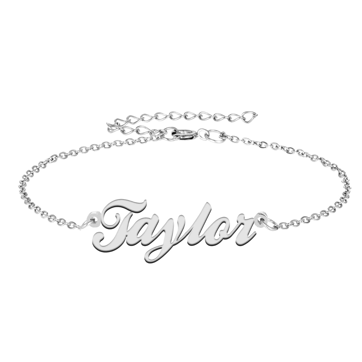 Personalized Name Bracelet for Women - Custom Engraved Charm Bracelet & Anklet - Unique Gift for Mom, Wife, Daughter - Perfect for Birthdays, Anniversaries, Mother's Day & Everyday Wear