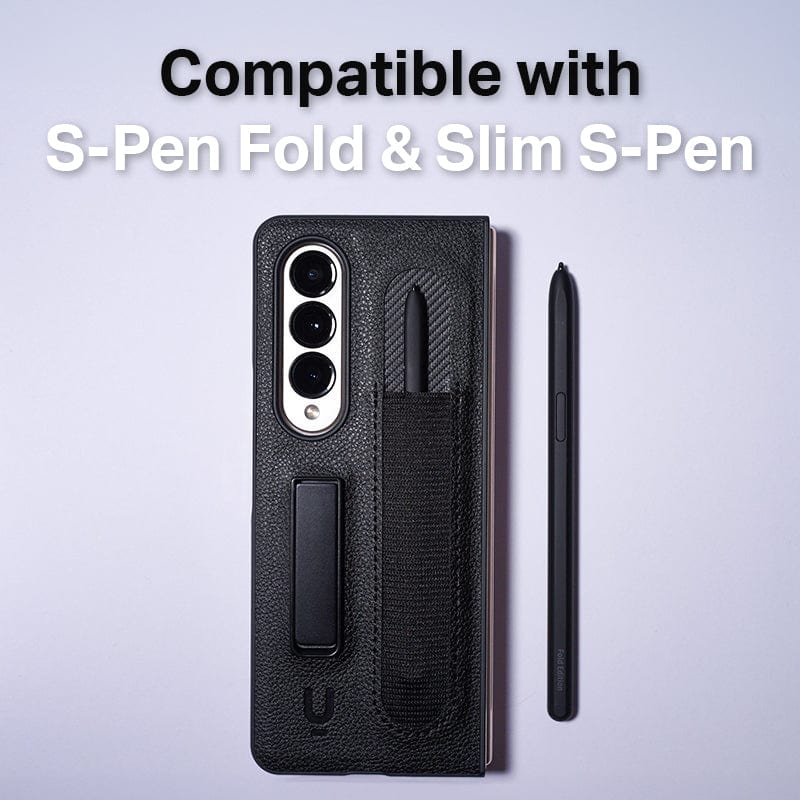 Samsung Galaxy Z Fold 5 Case with Kickstand & S Pen Holder - Durable Protective Cover for Foldable Phone | Perfect for Work, Travel & Entertainment