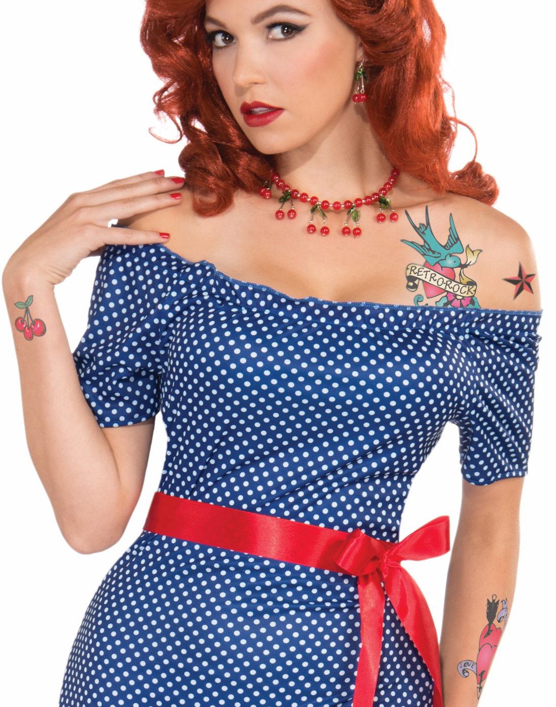 Vintage Betty Blue Rock Costume for Women - 80s Retro Party Outfit for Halloween, Cosplay & Themed Events