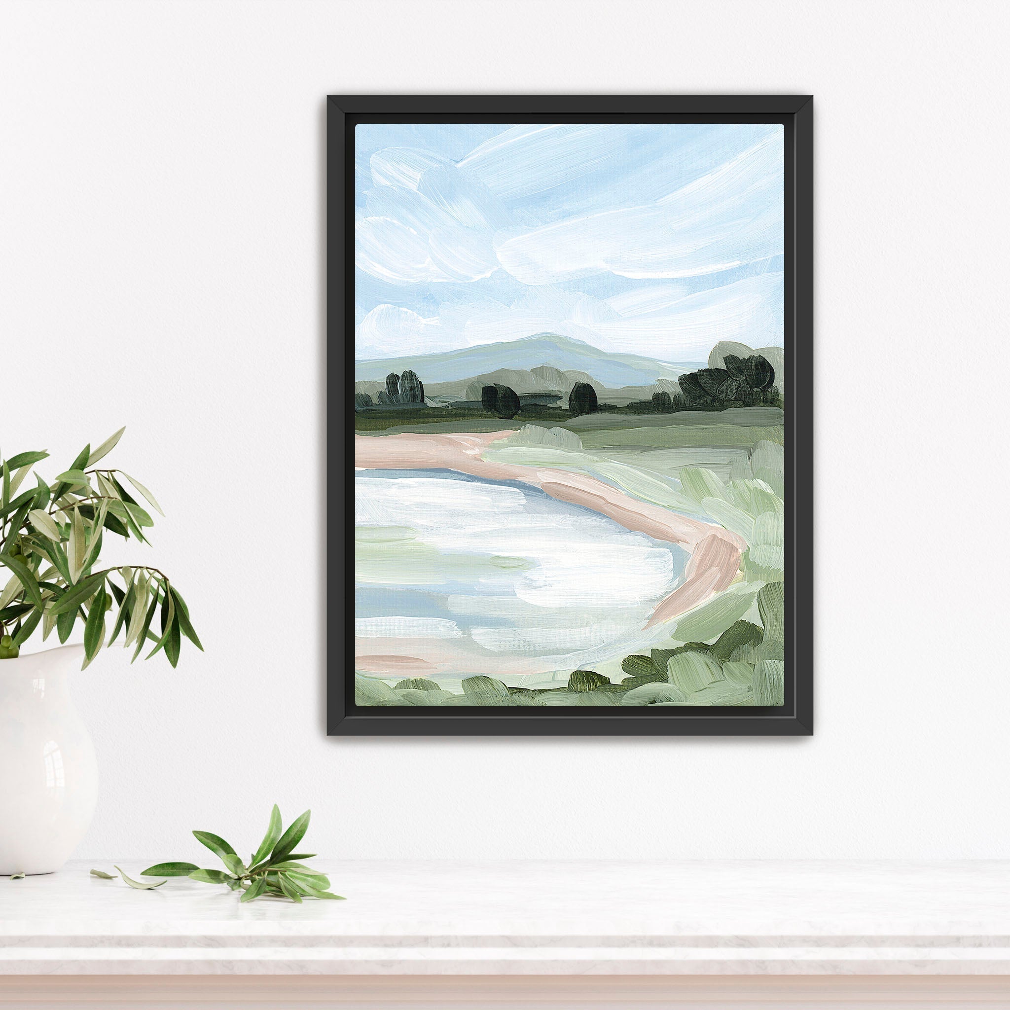 Catamount Reservoir Landscape Art Print - Stunning Nature Wall Decor for Home, Office & Cabin | Premium Quality Canvas or Poster