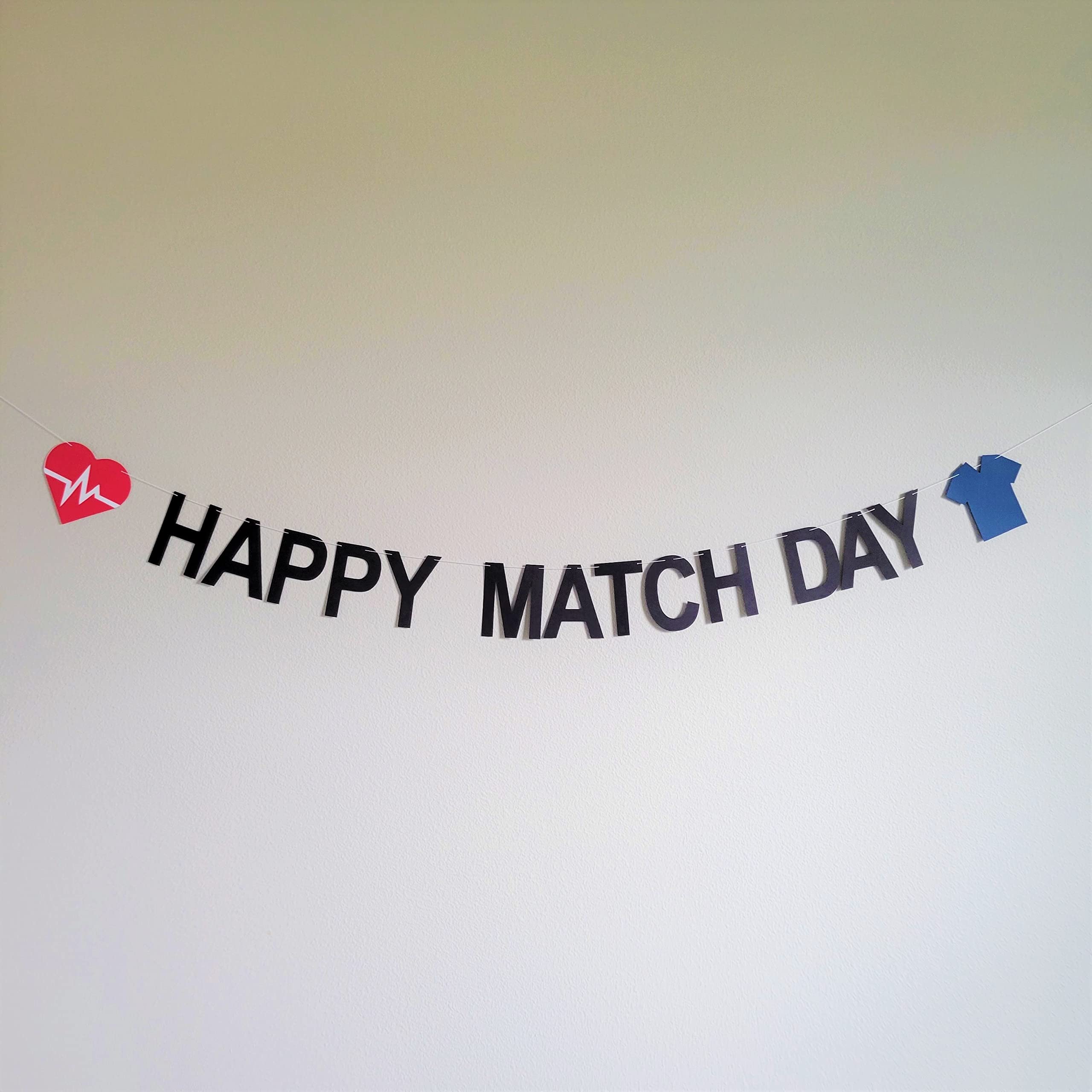 Happy Match Day Residency Match Day Banner - Custom Medical Graduation Decor for Doctors - Perfect for Residency Celebration, Hospital Parties & Medical School Events
