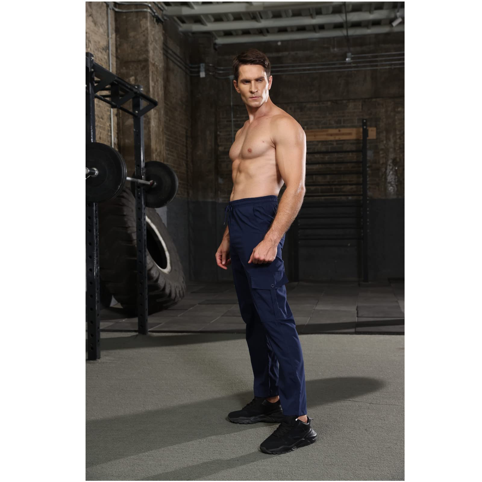 Men's Casual Cargo Jogger Pants - Lightweight Tactical Sweatpants with Multiple Pockets for Outdoor, Athletic & Streetwear Fashion | Perfect for Hiking, Gym, Travel & Everyday Wear