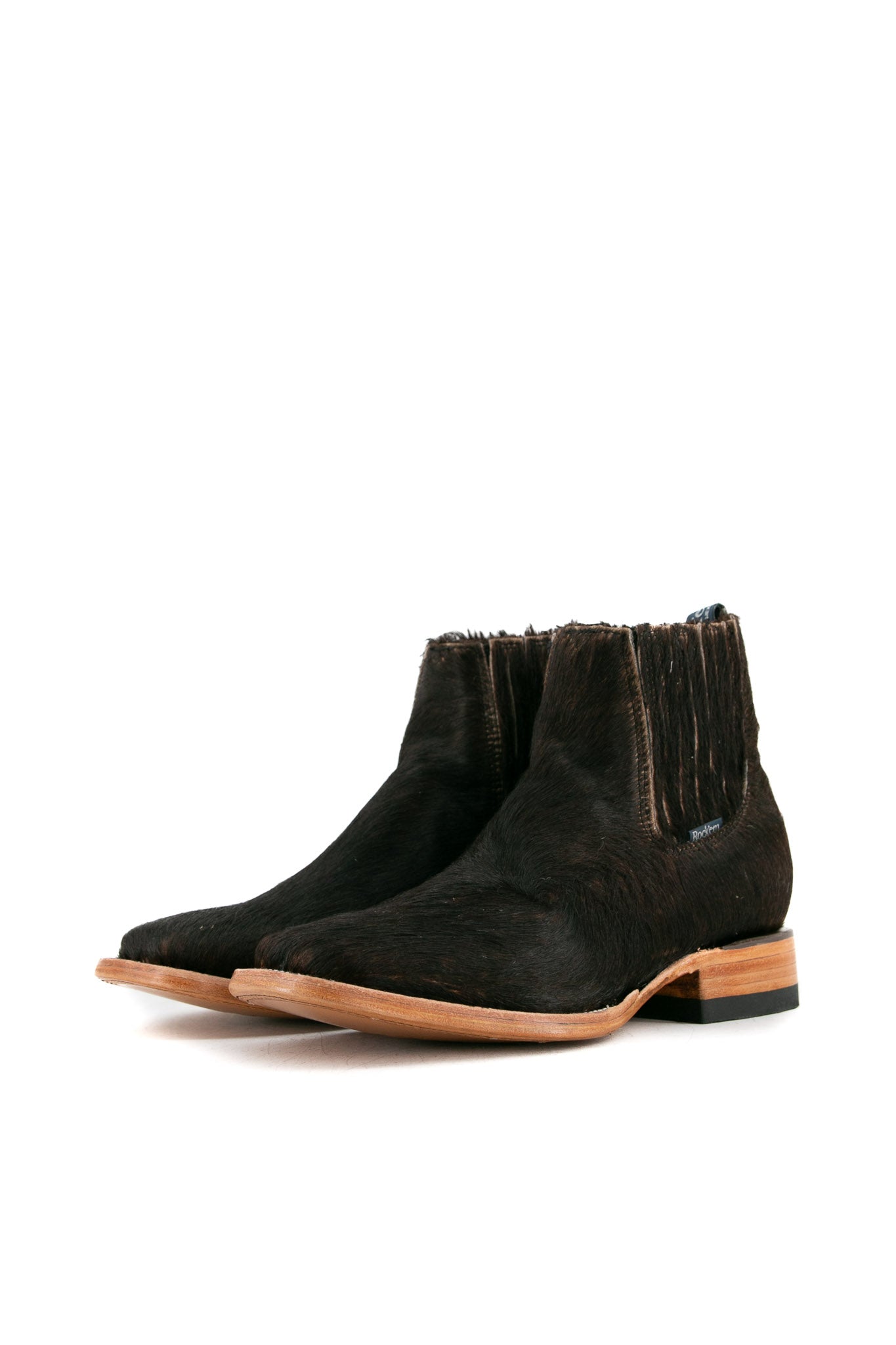 Women's Cowhide Square Toe Ankle Boots - Size 7 | Comfortable & Stylish Western Booties for Everyday Wear | Perfect for Office, Casual Outings & Date Nights