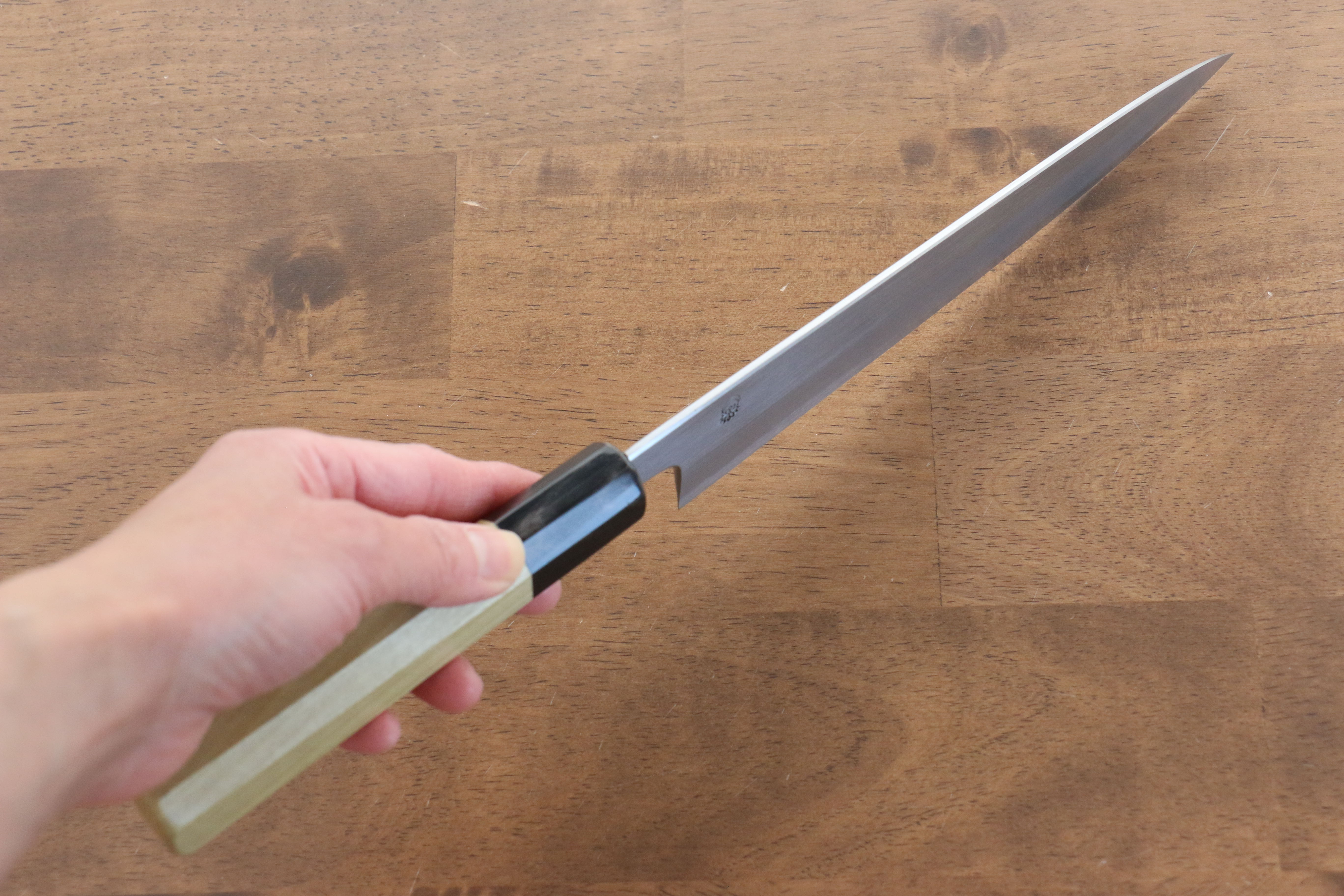 Premium Kikuzuki White Steel No.2 Kasumitogi Gyuto Japanese Chef Knife 210mm with Magnolia Handle - Perfect for Sushi, Sashimi & Precision Cutting