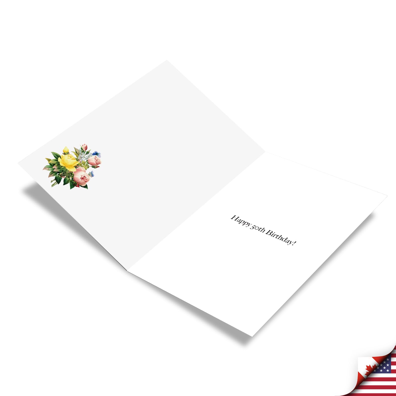Funny 50th Birthday Card - Milestone 50th Birthday Notecard with Floating Numbers & Envelope - Perfect for Humorous 50-Year-Old Celebrations, Parties & Gifts | NobleWorks C9457CMBG