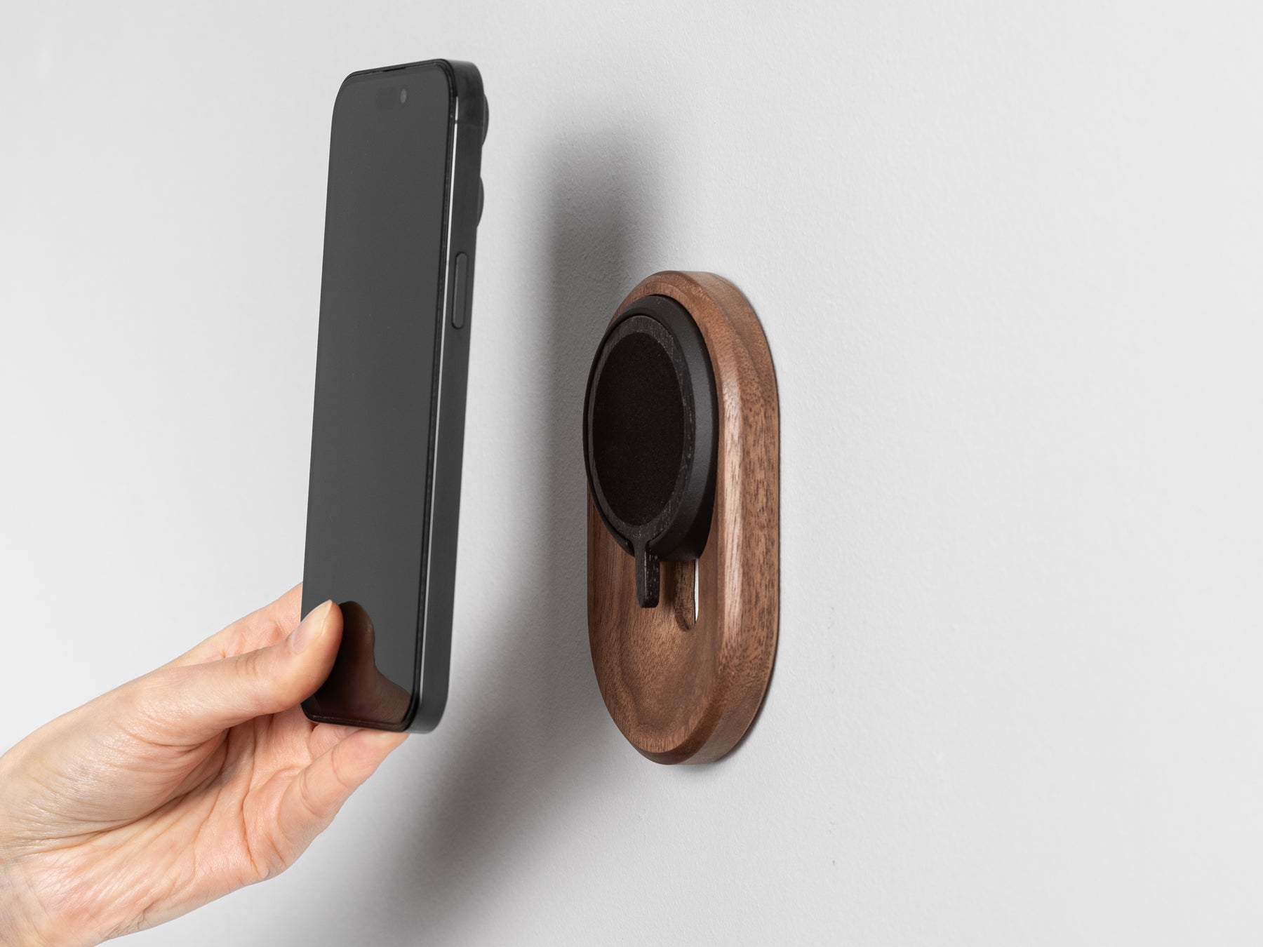 Magnetic Phone Holder for iPhone - MagSafe Wall Mount Kit with Strong Adhesive, Perfect for Home, Office, and Car Use
