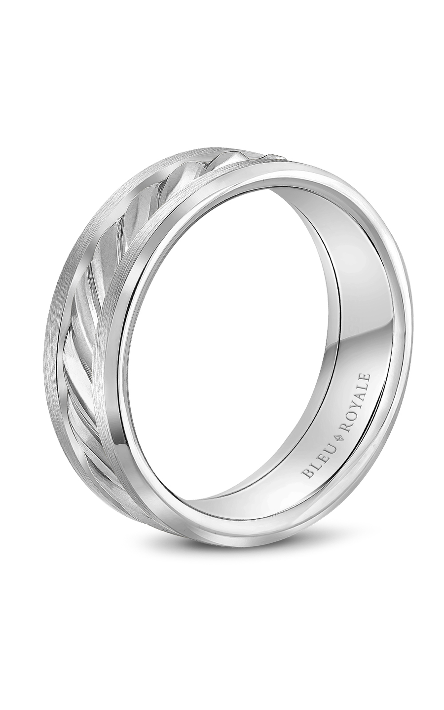 Bleu Royale Men's Wedding Band RYL 060W75 - Classic Tungsten Ring for Grooms & Brides - Perfect for Weddings, Anniversaries & Special Occasions
