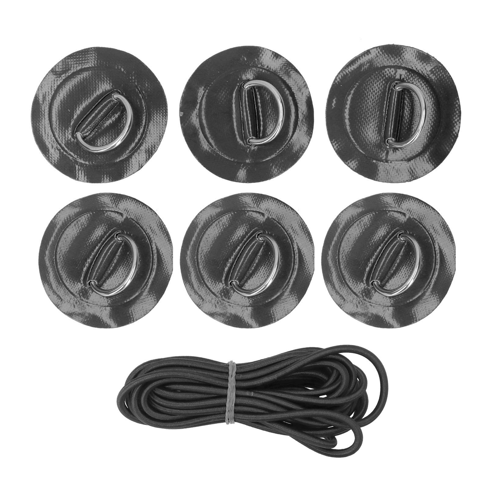 D-Ring Patch for Kayak, Raft & Inflatable Boat - Heavy Duty D-Pad Repair Kit for PVC Boats | Waterproof Marine Grade Adhesive for Kayaking, Canoeing & Outdoor Water Sports
