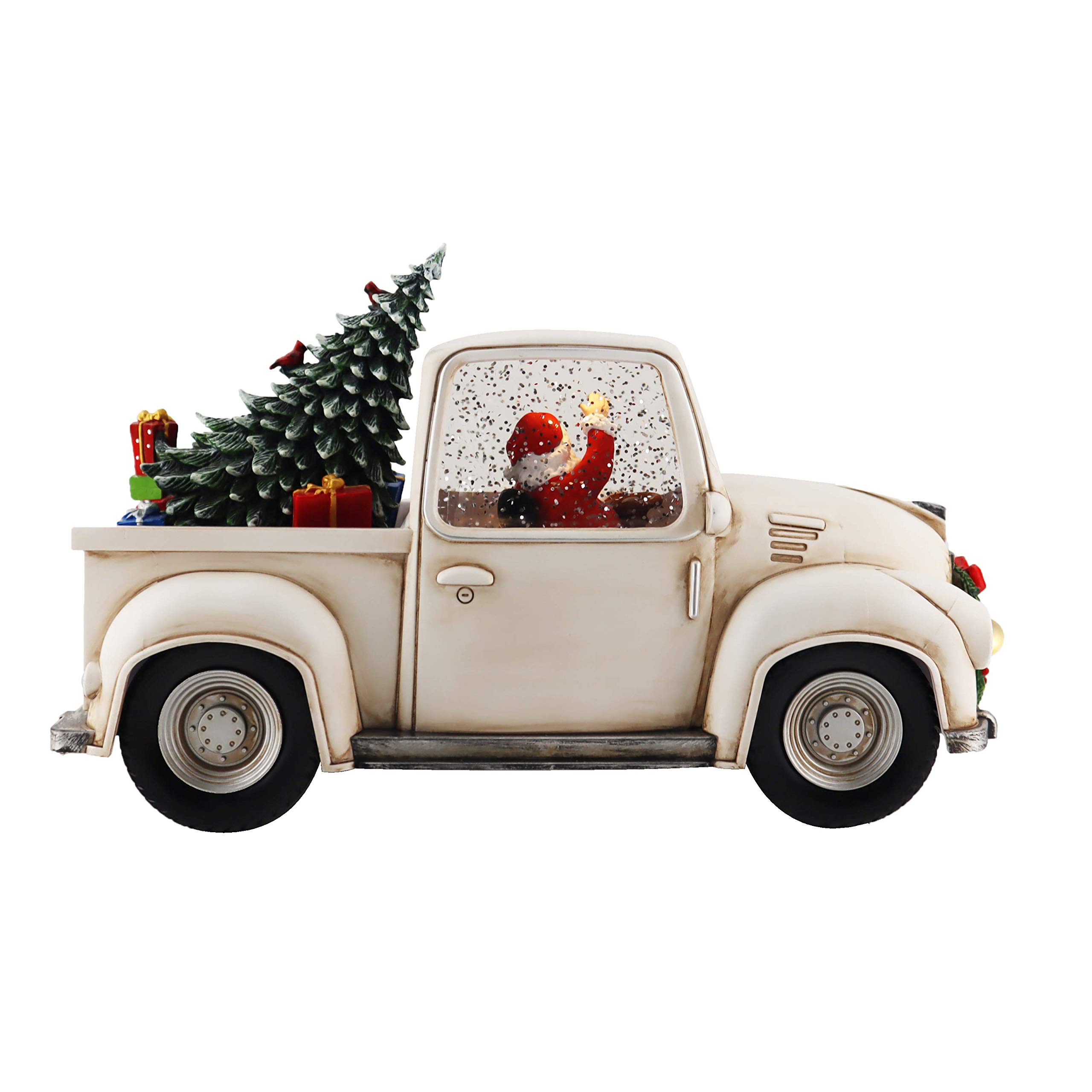 Victory Creative Santa in Truck Lighted Snow Globe - 6