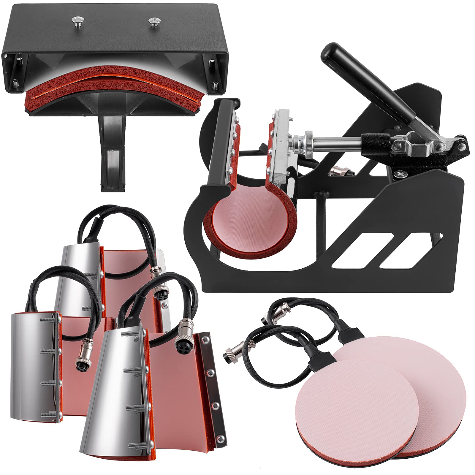 8 in 1 Heat Press Machine 12x15 inch - Combo Swing Away T-Shirt Press Machine for Sublimation Transfers on Shirts, Hats, Mugs & Plates | Perfect for DIY Crafts, Custom Apparel & Small Business Printing