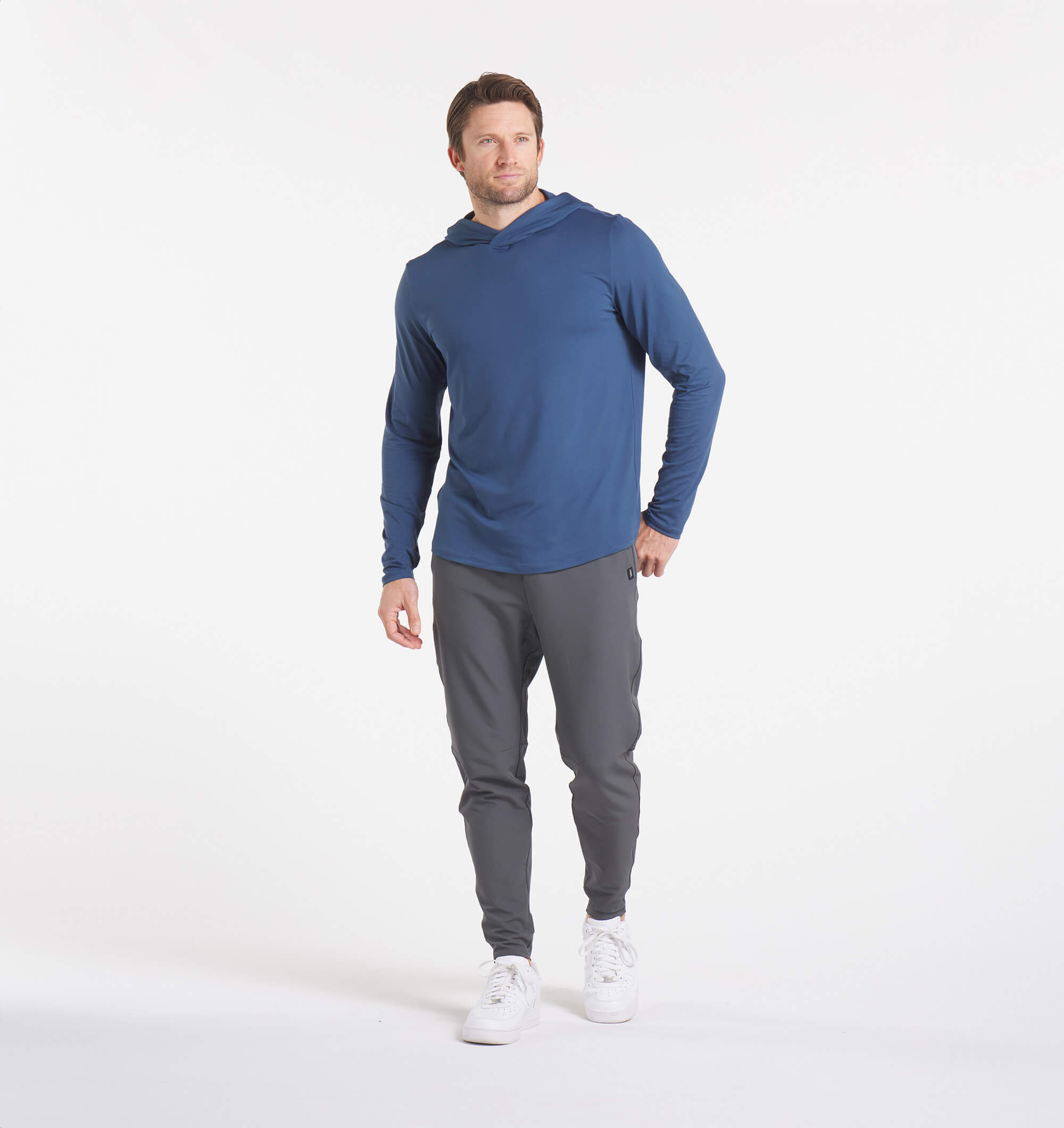 UNRL Ultra Hooded Long Sleeve Sweatshirt for Men - Premium Comfort Pullover Hoodie for Casual Wear, Gym & Outdoor Activities