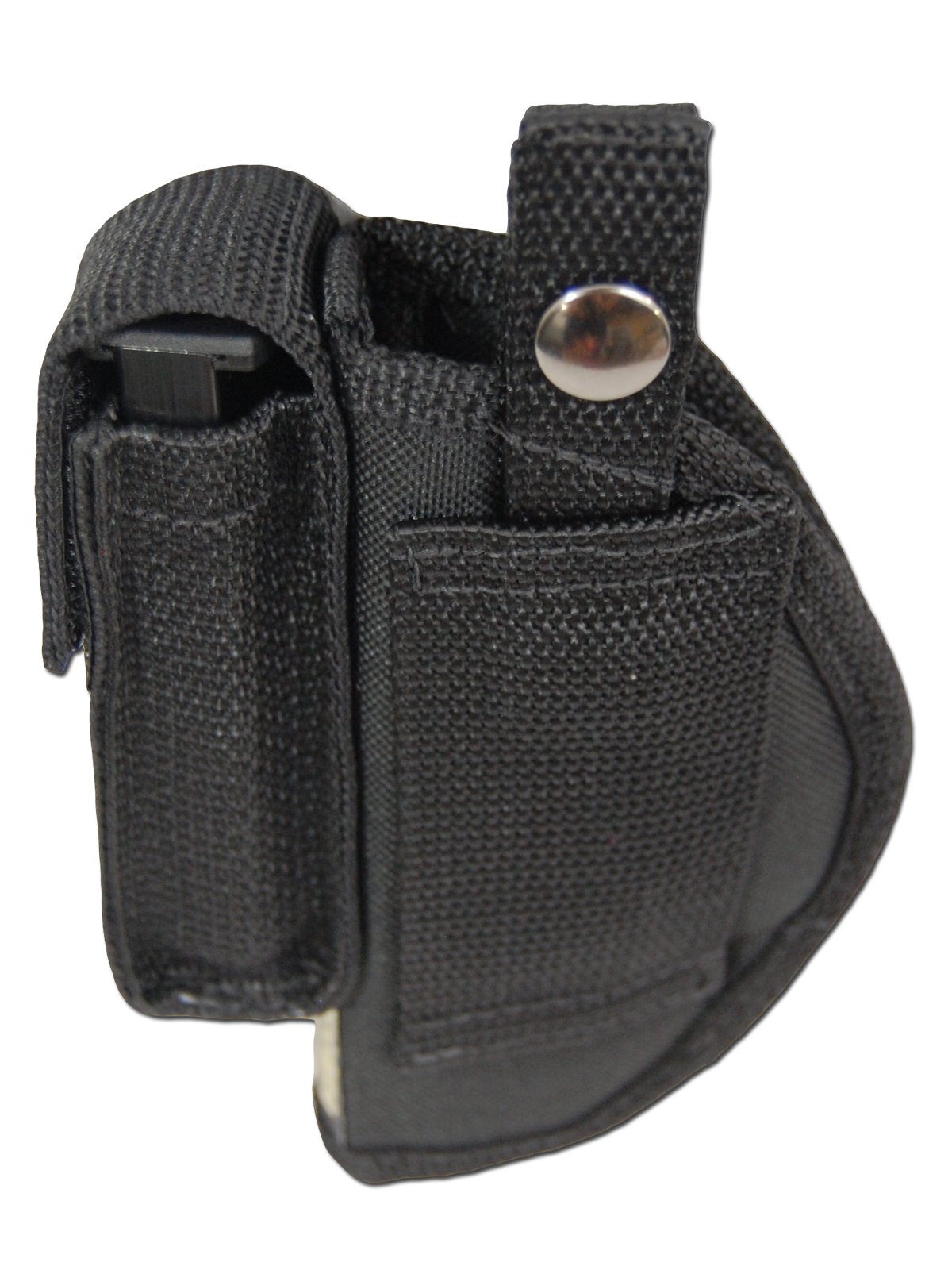 Barsony Concealed Carry Belt Loop Holster with Magazine Pouch - Fits .380, Ultra Compact 9mm, 40 & 45 Pistols - Perfect for Everyday Carry, Range Training & Outdoor Activities