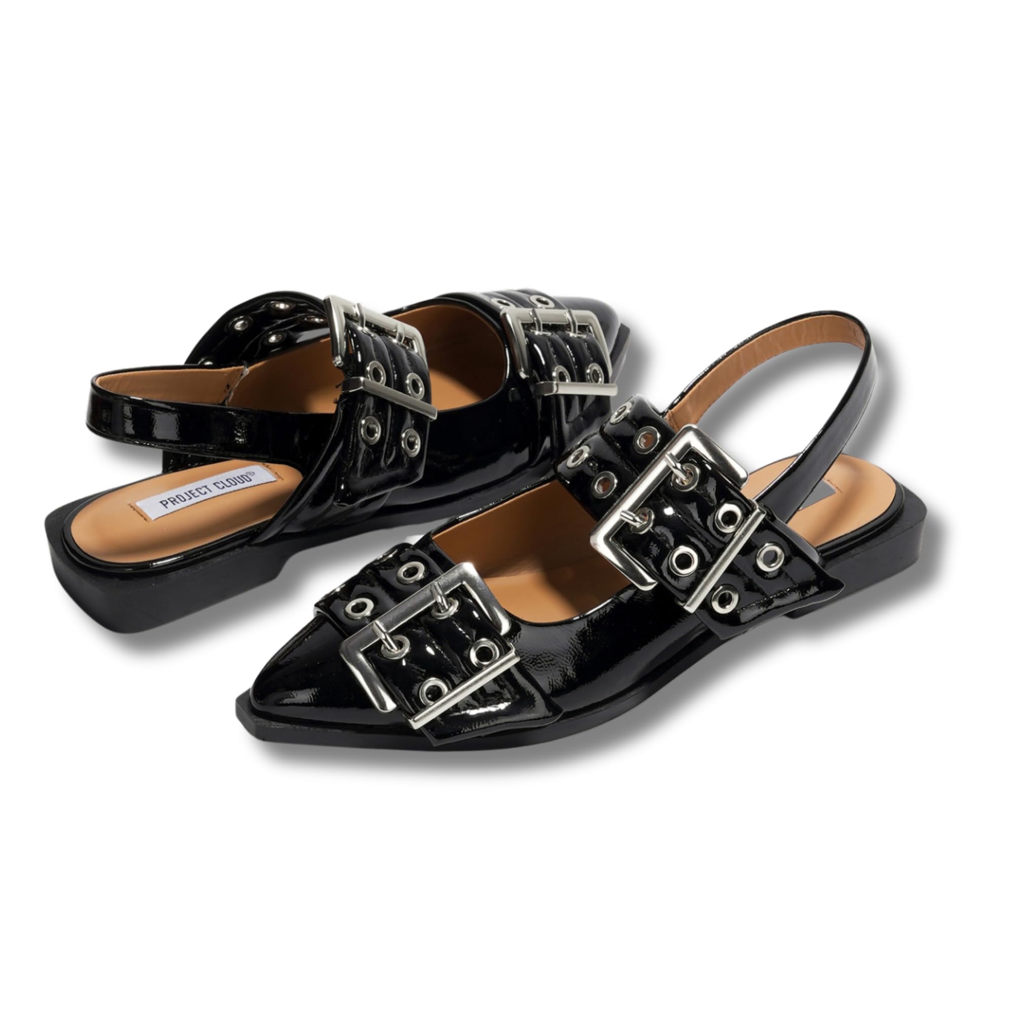 **Cloud Memory Foam Women's Flats & Sandals - Non-Slip Rubber Sole Comfortable Slingback Shoes for Casual Wear, Office & Travel (Katharyn 2025)**