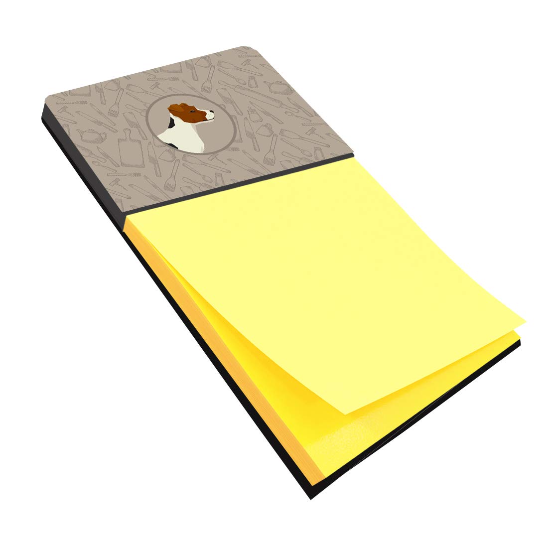 Jack Russell Terrier Kitchen Sticky Note Holder - Cute Dog-Themed Memo Pad Organizer for Office, Home & School Desk