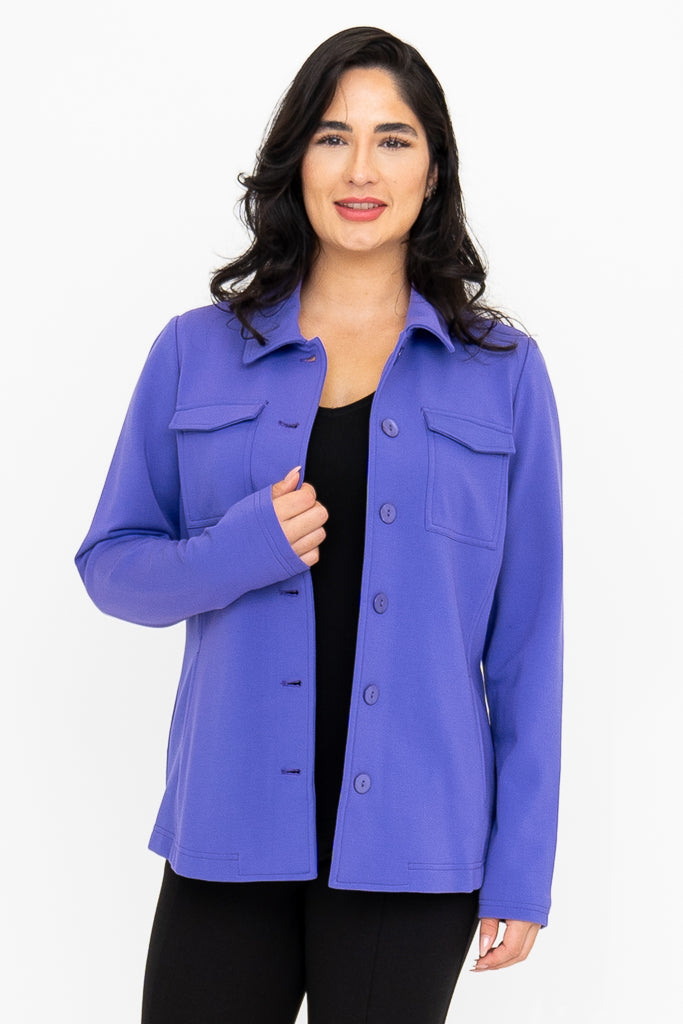 Lolo Jacket Women's Lightweight Modal Coat in Soft Lavender - Perfect for Spring & Fall Layering, Outdoor Activities, and Casual Wear