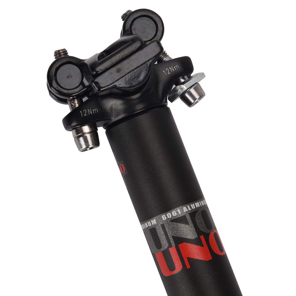 FOMTOR 31.6x400mm Adjustable Bicycle Seatpost - Lightweight MTB/Road Bike Seat Post for Mountain, Folding & BMX Bikes | Perfect for Commuting, Trail Riding & Urban Cycling