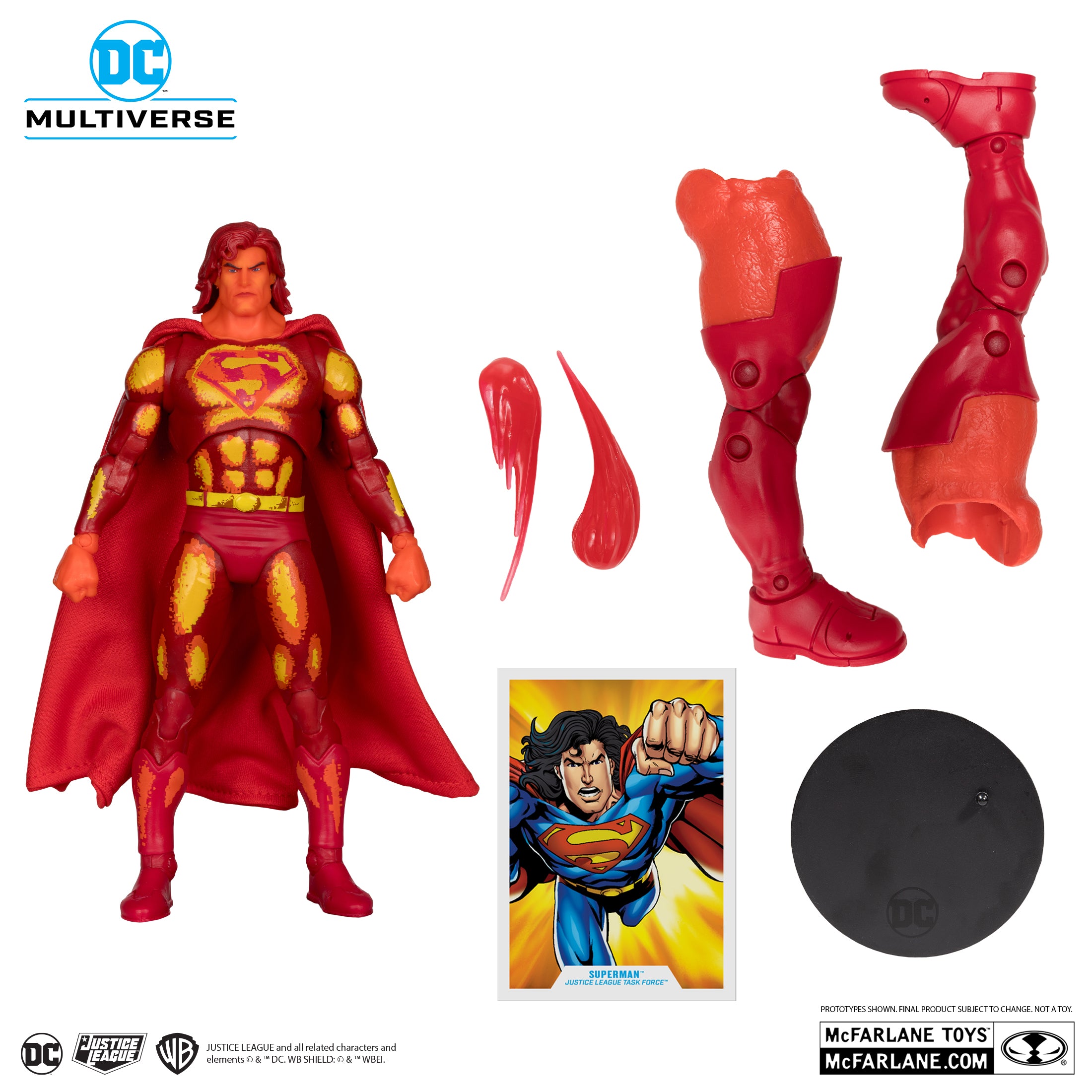 Superman Platinum Edition Justice League Task Force DC Multiverse 6-Inch Action Figure - Collect to Build Darkseid - Perfect for Display, Collection & Superhero Battles