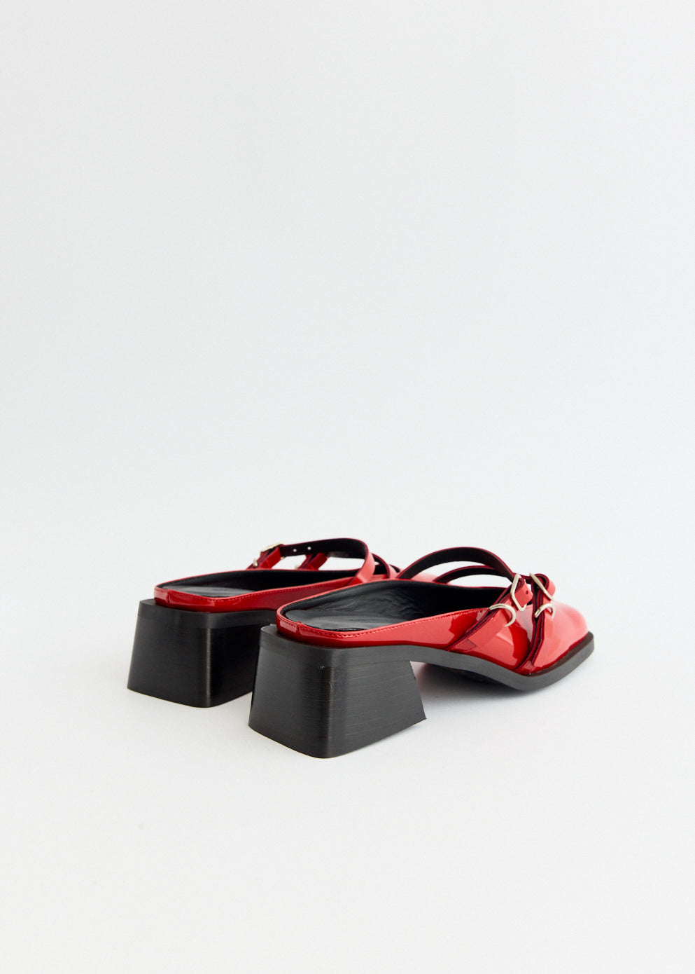 Andie Red Lipstick Mules for Women - Comfortable Slip-On Mules with Bold Red Lipstick Print - Perfect for Casual Outings, Date Nights, and Summer Fashion