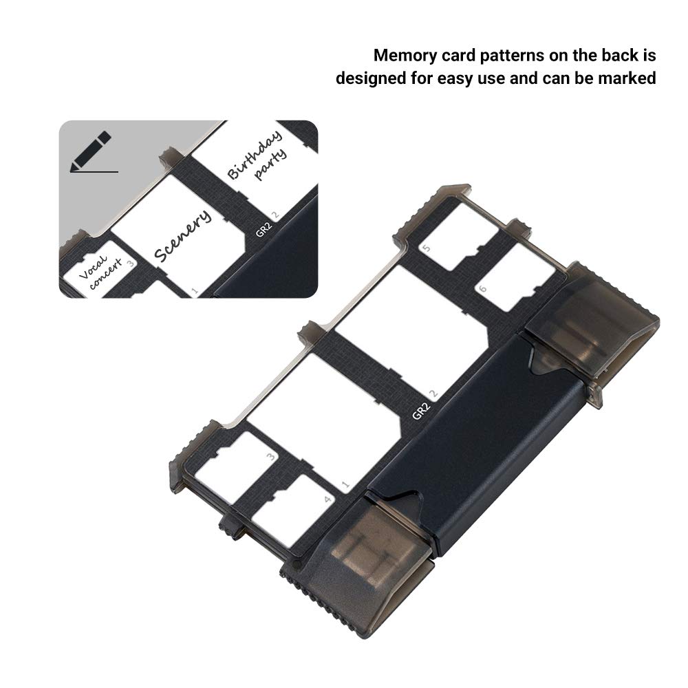 Premium Micro SD Card Holder & Memory Card Organizer Case with USB 3.0 Reader (Type-C/Micro USB) - Compatible with SD/SDHC/SDXC/MMC Cards - Perfect for Photographers, DJs & Tech Enthusiasts