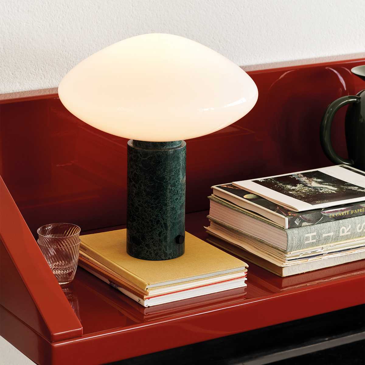 Modern Mist Table Lamp - Soft Glow LED Night Light for Bedroom, Living Room, or Office - Perfect for Reading, Relaxing, and Creating Cozy Ambiance