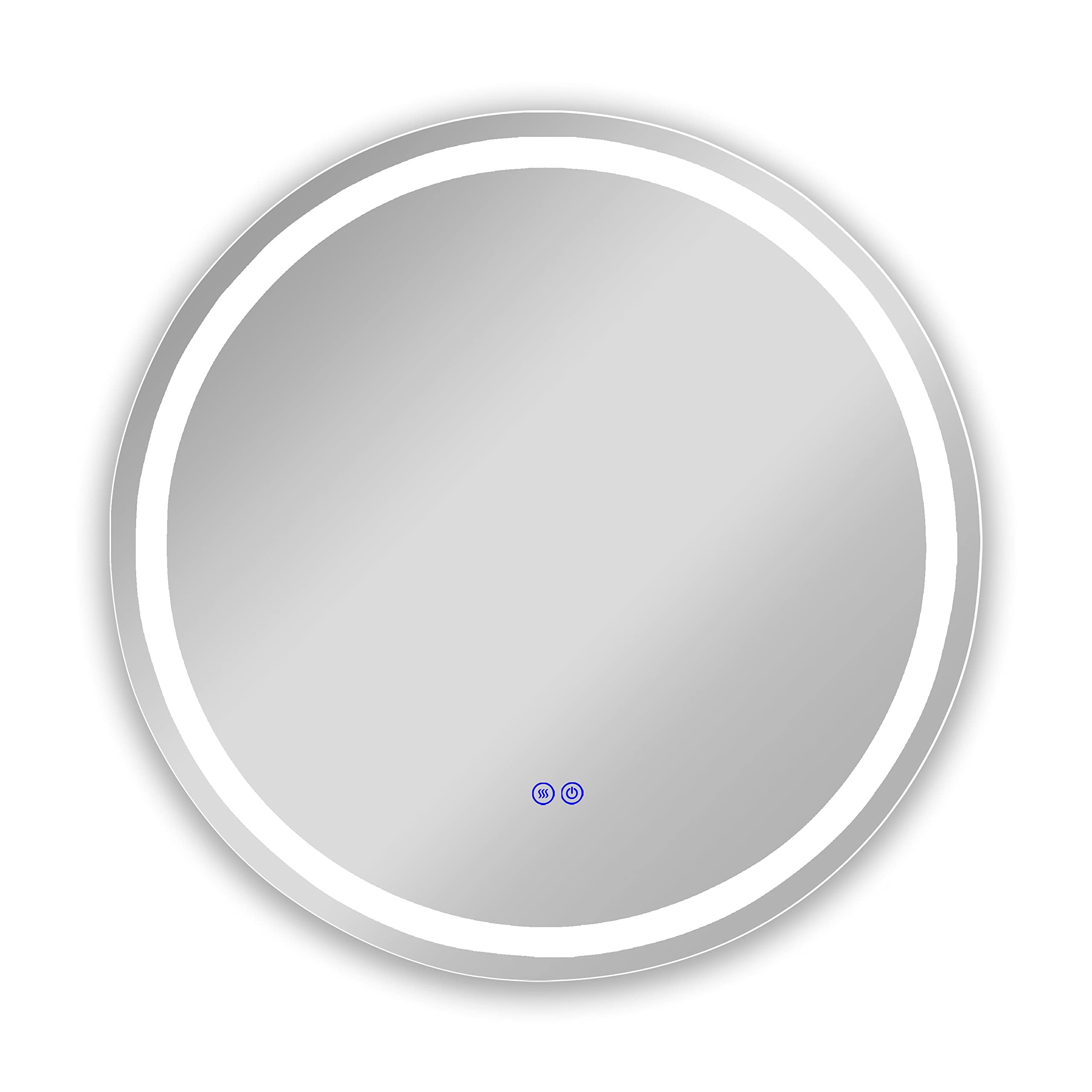 Frameless LED Bathroom Mirror with Wall Mount - Adjustable Lighting, Fog-Free, Modern Design for Vanity, Makeup, and Home Decor