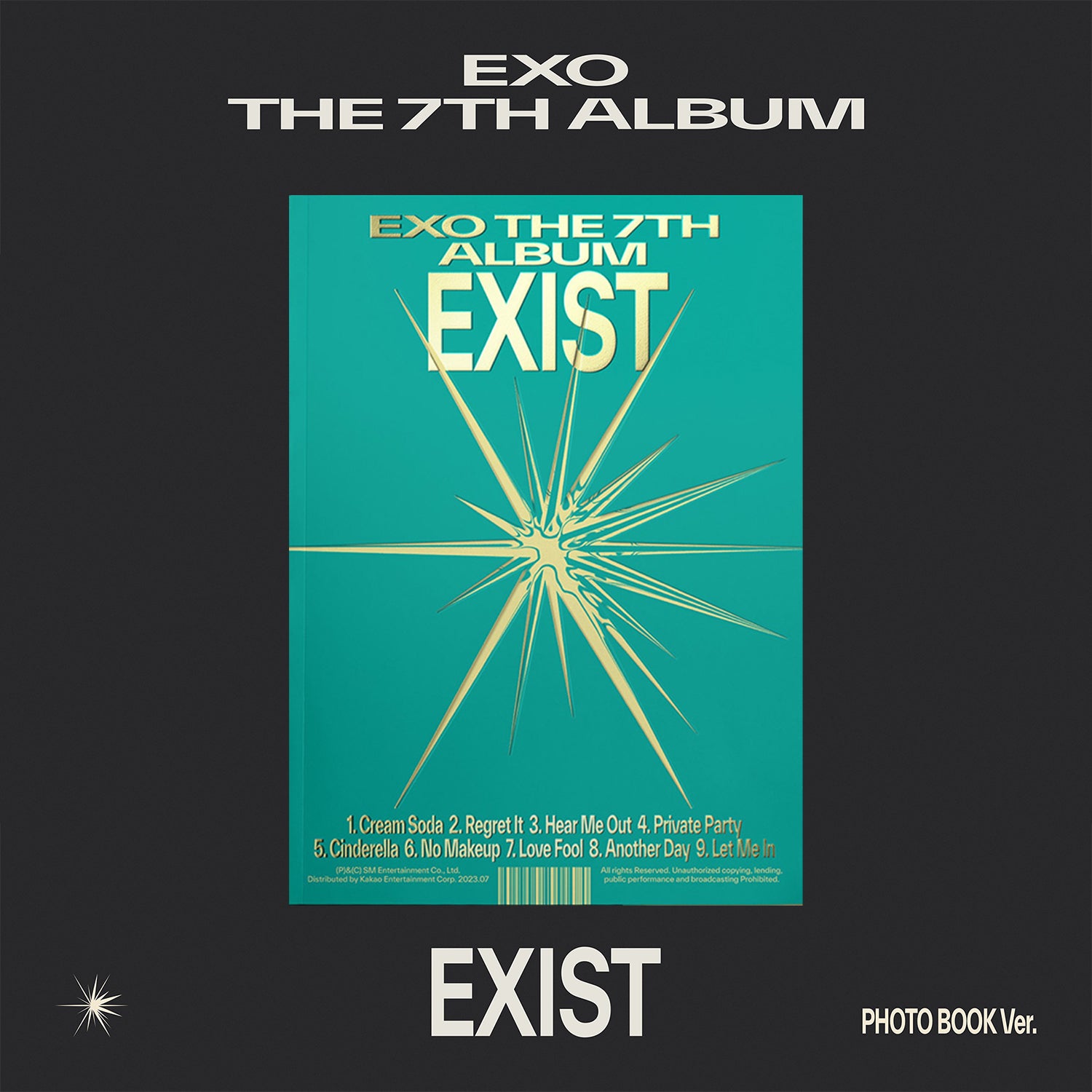EXO 7th Album 'EXIST' Photobook - K-Pop Collectible Merchandise for Fans, Perfect for Display & Gifts