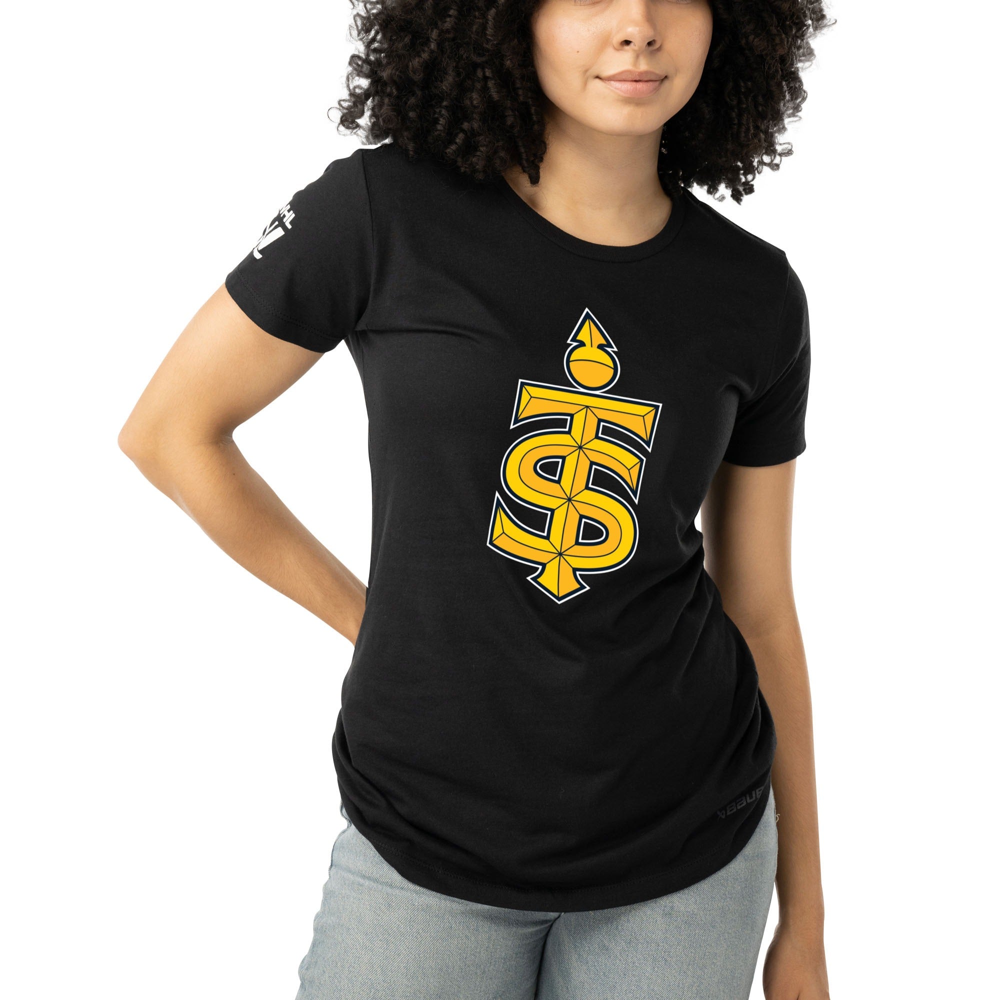 Toronto Sceptres Women's Bauer Front Logo Back Name T-Shirt - Comfortable Cotton Tee for Casual Wear, Sports & Fan Apparel - Perfect for Gameday, Outings & Everyday Fashion